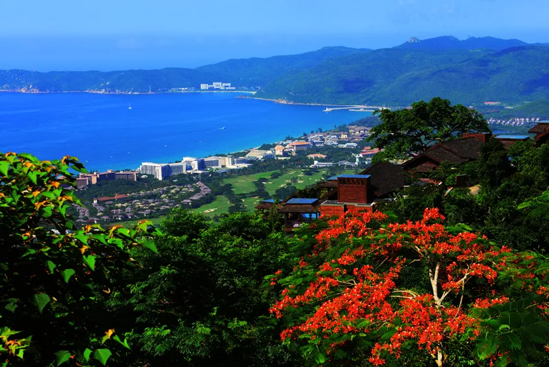 亞龍灣人間天堂鳥巢度假村外景遠拍